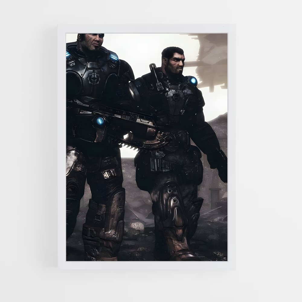 Poster Mécanique de l'Âme – affiche Gears of war (vue 3)